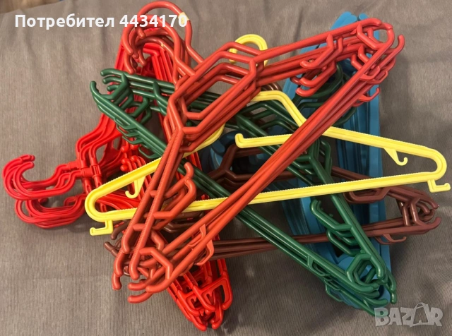 Спешно! Пълен чувал със закачалки за дрехи – Пластмасови – Добро състояние - 38 броя, снимка 2 - Други стоки за дома - 53338488