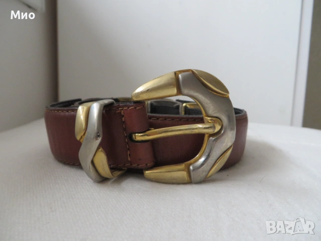 Кафяв кожен колан  Vera Pelle, 83 см.