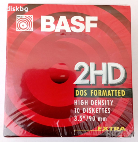 Нови дискети BASF TDK, 1.44MB, 3,5" - фабрично запечатани в целофан по 10 броя в кутия, снимка 2 - Други - 45025385