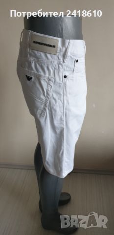 Emporio Armani Stretch Cotton Short Mens Size 34 НОВО! ОРИГИНАЛ! Мъжки Къси Дънкови Панталони!, снимка 3 - Къси панталони - 45573270