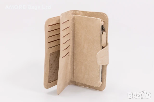 Дамски портфейл AMORE Clara - Cream, снимка 6 - Портфейли, портмонета - 50656854