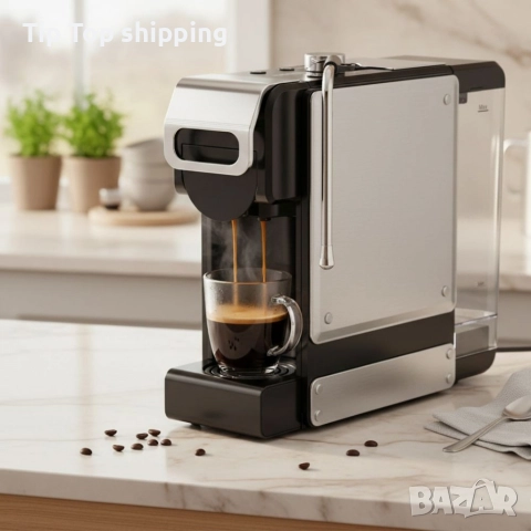 Еспресо машина 8в1 Oliver Voltz OV51171N8M – За капсули и мляно кафе, 1450W, 19 Bar