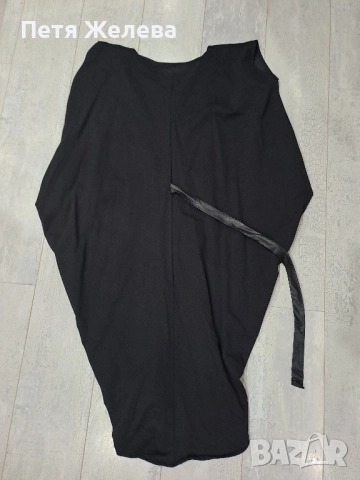 Рокля  с прехлупване (L), снимка 5 - Рокли - 51613979