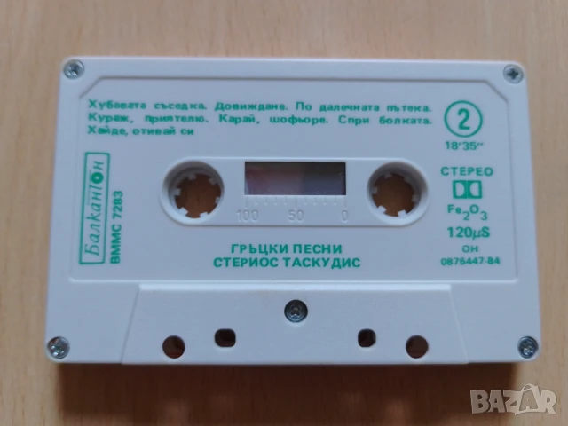 касета на Балкантон Стериос Таскудис гръцки песни аудио касета, снимка 3 - Аудио касети - 50937761