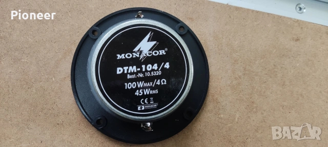Monacor dtm 104/4 пищялка tweeter, снимка 5 - Тонколони - 54031698