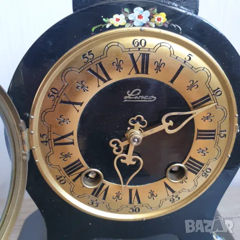 Механичен настолен швийцарски часовник ръчно рисуван, снимка 6 - Антикварни и старинни предмети - 49698195