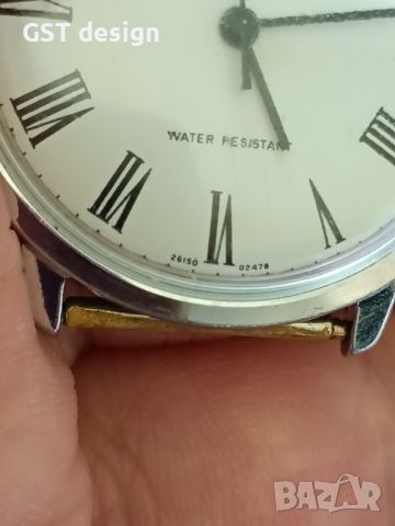 Рядък Американски Часовник Timex 26150 Water resistant Римски цифри Механичен 1970-80, снимка 7 - Мъжки - 46145652