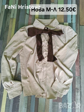 Дамска винтидж риза, снимка 2 - Ризи - 54226330