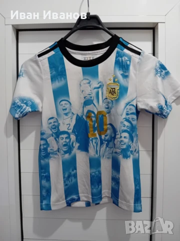 Оригинална детска фланелка на Аржентина - световни шампиони - Меси