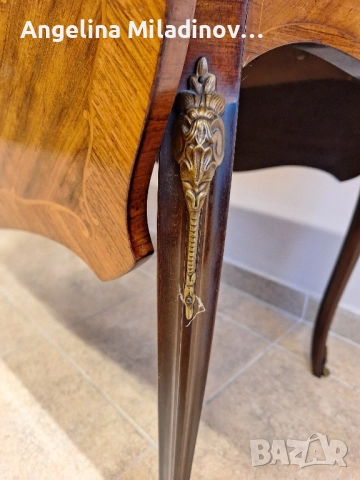 Маса с богата Интарзия Луи XV , снимка 6 - Маси - 52428485