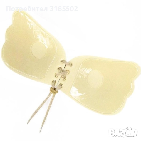 Силиконов самозалепващ се сутиен /Размер: A, B, C, D; Цвят: Бежов / Сутиенът се побира под каквито и, снимка 13 - Бельо - 51513910