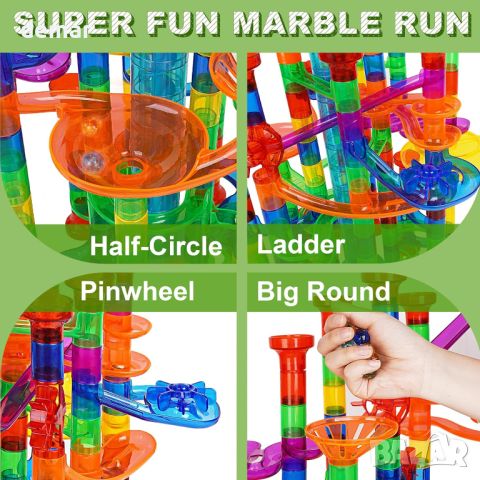 Marble Run Building Blocks Set -STEM играчка за деца 6-10 годишни(325), снимка 3 - Образователни игри - 45369121