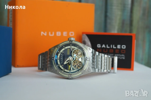 Nubeo Galileo Automatic , нов, пълен комплект  Blue Limited Edition, снимка 2 - Мъжки - 52355654