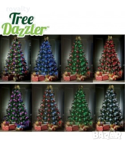 Коледни LED лампички за елха Star shower tree dazzler TV164, снимка 6 - Декорация за дома - 52584839