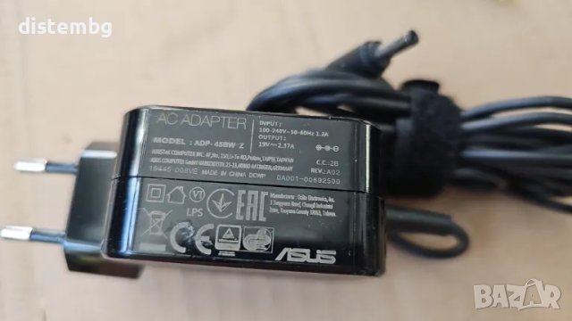 Оригинално Зарядно за лаптоп (Original Laptop Adapter) Asus - 19V / 2.37A / 45W - (3.0x1.1), снимка 1 - Кабели и адаптери - 47107937