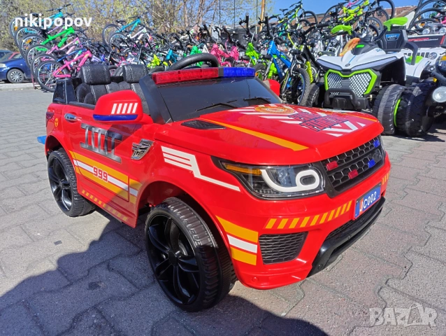 POLICE акумулаторен джип SQUAD червен