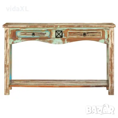 vidaXL Конзолна маса, 120x40x75 см, регенерирано дърво масив（SKU:247925）, снимка 2 - Маси - 48155598