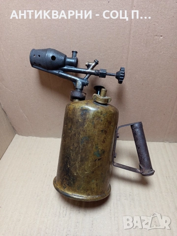 Соц Стара Бензинова Лампа Пърлачка Горелка. Номер 505., снимка 2 - Антикварни и старинни предмети - 53114505