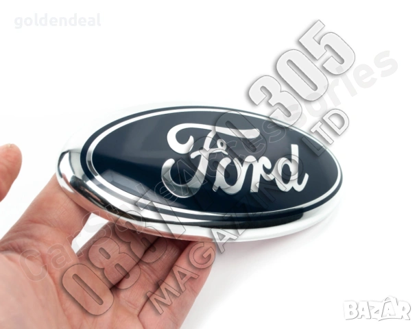 Емблема Форд Фиеста МК6 МК7 за Преден Капак Черупка Алуминиева, снимка 4 - Аксесоари и консумативи - 53755259