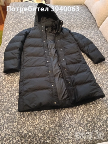 Яке с естествен пух тъмно синьо , снимка 15 - Якета - 52674232