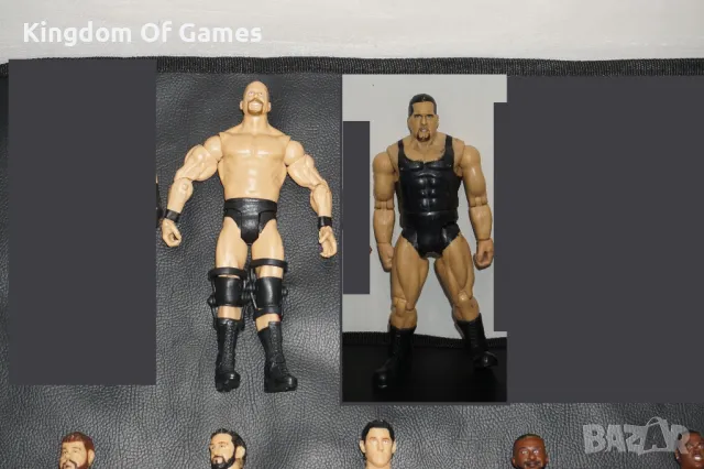 25 Кеч Фигури на Mattel и Jakks Pacific Stone Cold/The Rock/Big Show/Chris Jericho/Cryme Tyme, снимка 2 - Фигурки - 48772761