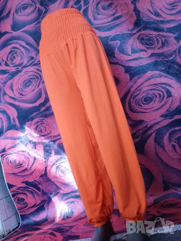 Ярко Неоново оранжев еластичен панталон потури Л, снимка 4 - Къси панталони и бермуди - 46404740
