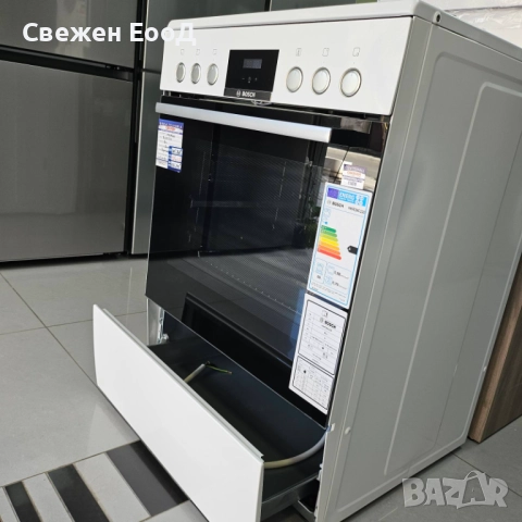 готварска печка BOSCH - 60 sm.- бяла, снимка 7 - Печки, фурни - 51754978