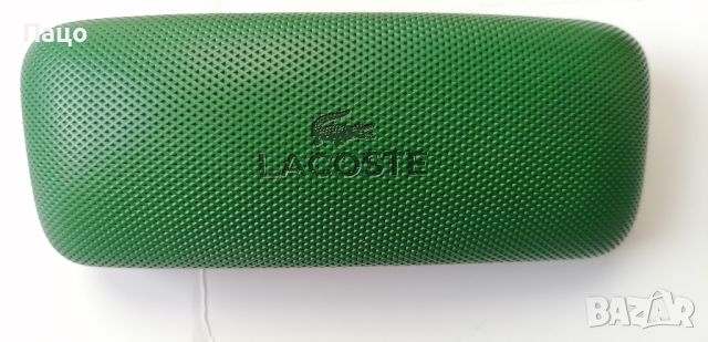 Lacoste Crocodile лого Зелен твърд калъф за очила, снимка 4 - Слънчеви и диоптрични очила - 45374616