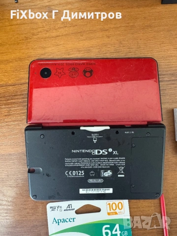 Nintendo DSi XL Mario Edition + R4 с 64гб и 300 игри, снимка 4 - Nintendo конзоли - 54113444