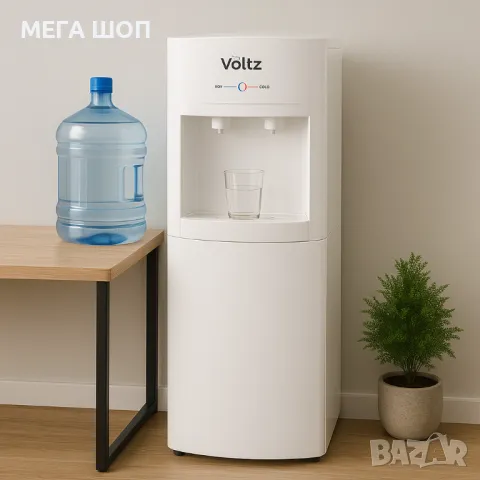 Диспенсър за вода Voltz, 65-420W\15°-90°C, с шкаф, с електронно охлаждане, снимка 2 - Други стоки за дома - 49974769