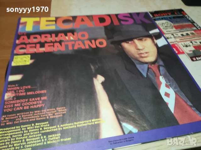 ADRIANO CELENTANO-ПЛОЧА 1506250948, снимка 16 - Грамофонни плочи - 50670306
