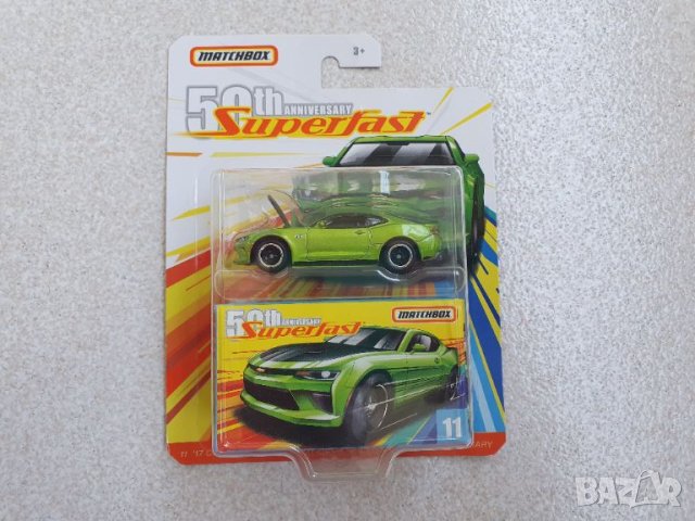 Matchbox Superfast количка '17 Chevy Camaro, снимка 1 - Колекции - 46410024