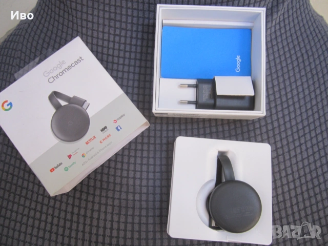 Google Chromecast NC2-6A5 3rd generation, снимка 5 - Плейъри, домашно кино, прожектори - 53573227