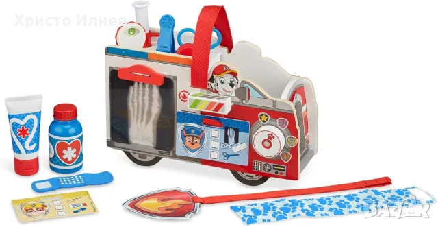 Докторски комплект Melissa and Doug Спасителното камионче Paw Patrol, снимка 2 - Образователни игри - 48390082