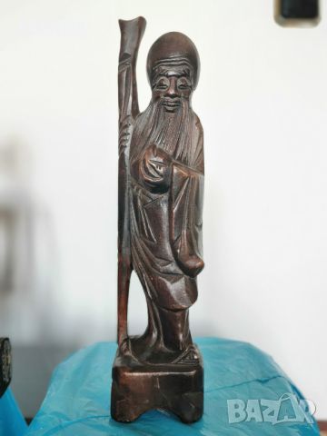 Дървена статуя Буда монах, снимка 1 - Антикварни и старинни предмети - 45782441