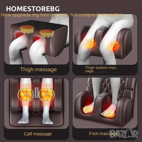🛏️ Масажен матрак с вибрационно отопление и масаж на краката – Луксът на релаксацията във вашия дом, снимка 8 - Масажори - 49558740
