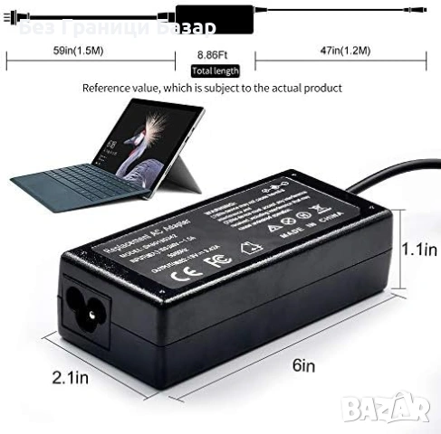 Ново Адаптер/зарядно лаптоп Acer 65W 19V 3.42A 3.0x1.1мм Extensa Vero , снимка 7 - Друга електроника - 53519780