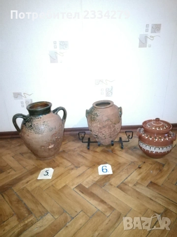 Стари глинени-каменни съдове от различни години и грънчари. , снимка 10 - Антикварни и старинни предмети - 52830110