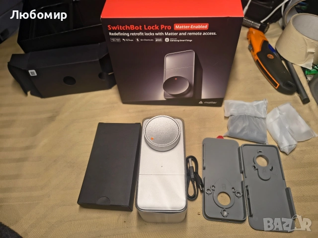SwitchBot Smart Lock Pro безключова ключалка за входна врата, интелигентно заключване с резе , снимка 6 - Други стоки за дома - 53755062