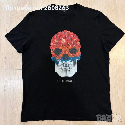 Мъжка тениска Just Cavalli, снимка 2 - Тениски - 53730471