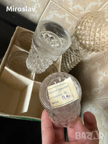 Чаши 6 бр.- оловен кристал - в оригиналната кутия