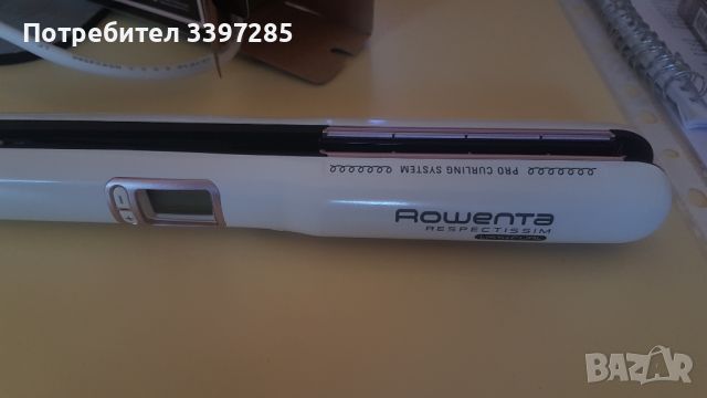 Преса за коса Rowenta Respectissim Liss & Curl SF7640, 200 градуса, Йонизираща функция, Бяла/Розова , снимка 5 - Преси за коса - 46656708