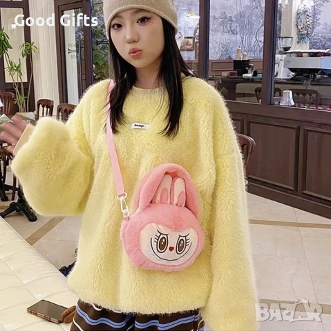 Плюшена чанта Лабубу/Labubu чанта, снимка 4 - Плюшени играчки - 51271865