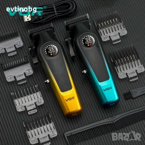 Професионална машинка за подстригване VGR V-196 – прецизна, удобна и стилна  машинка за подстригване, снимка 3 - Други стоки за дома - 53768659