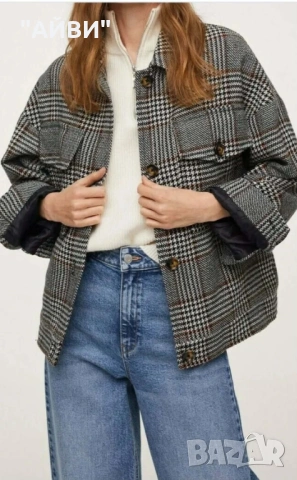 Дамска карирана риза-яке овършърт, снимка 17 - Якета - 53212929