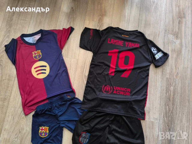 Футболни фланелки екипи с номера Ямин Ямал Мбапе Белингам ХАЛАНД Леброн Джеймс , снимка 9 - Детски комплекти - 38109097