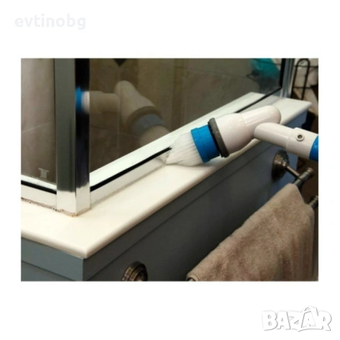 Електрическа четка за почистване на баня Spin scrubber/ Четката работи с акумулаторна батерия. , снимка 5 - Мопове, кофи, четки и метли - 53777832