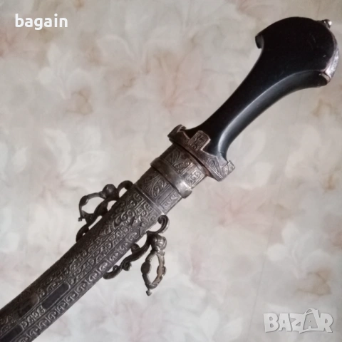 Кама, ханджар, кумая, сребро., снимка 8 - Антикварни и старинни предмети - 54085925