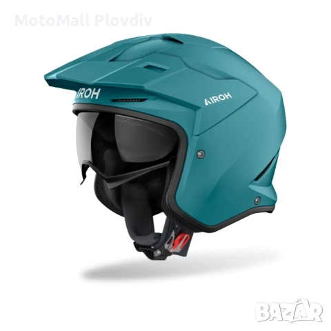 Каска Airoh Kombakt Color Petrol Green Matt, снимка 2 - Аксесоари и консумативи - 51784192
