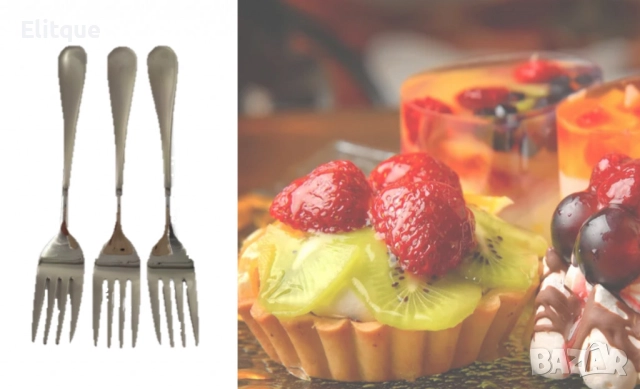 Вилици десертни Bohmann, 6бр., неръждаема стомана, снимка 5 - Други - 52818740